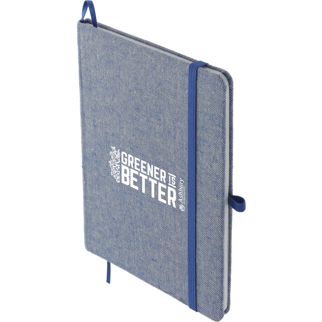 5" x 7" Recycled Cotton Bound Notebook - SM-3556 Blue