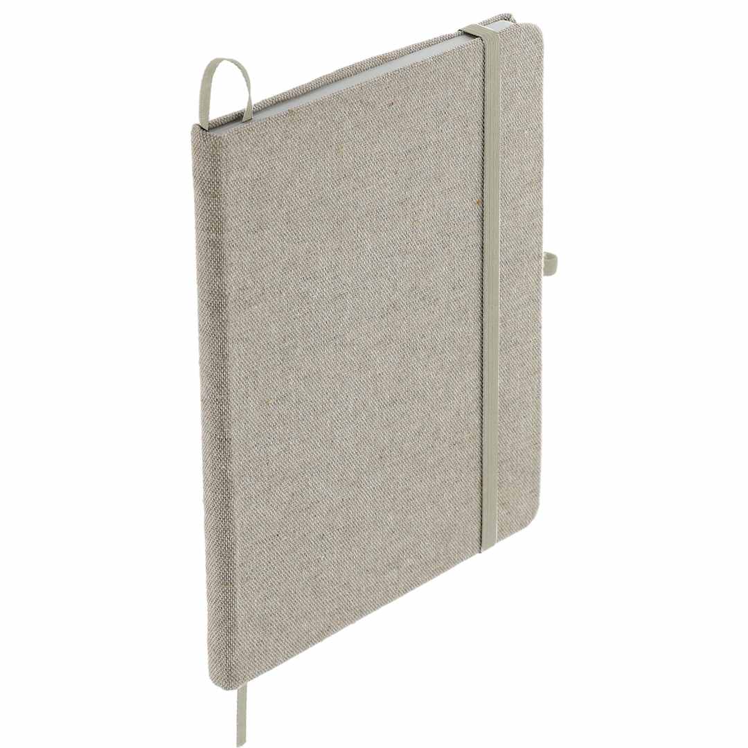 5" x 7" Recycled Cotton Bound Notebook - SM-3556 Natural