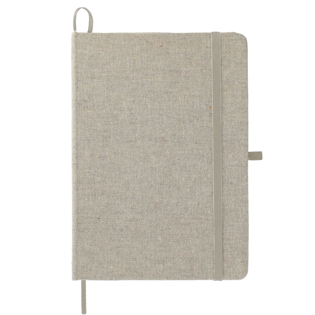 5" x 7" Recycled Cotton Bound Notebook - SM-3556 Natural