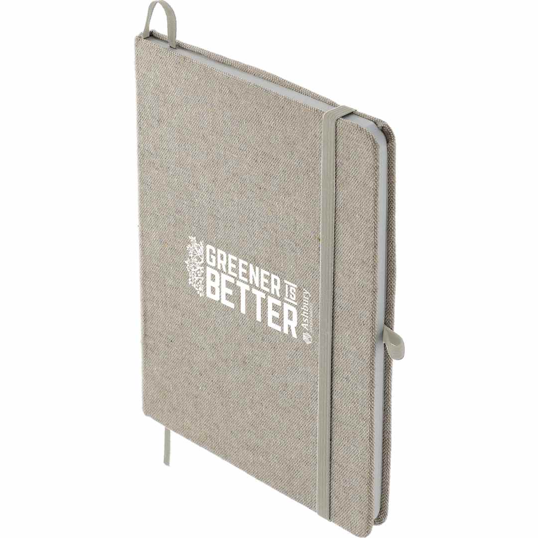 5" x 7" Recycled Cotton Bound Notebook - SM-3556 Natural