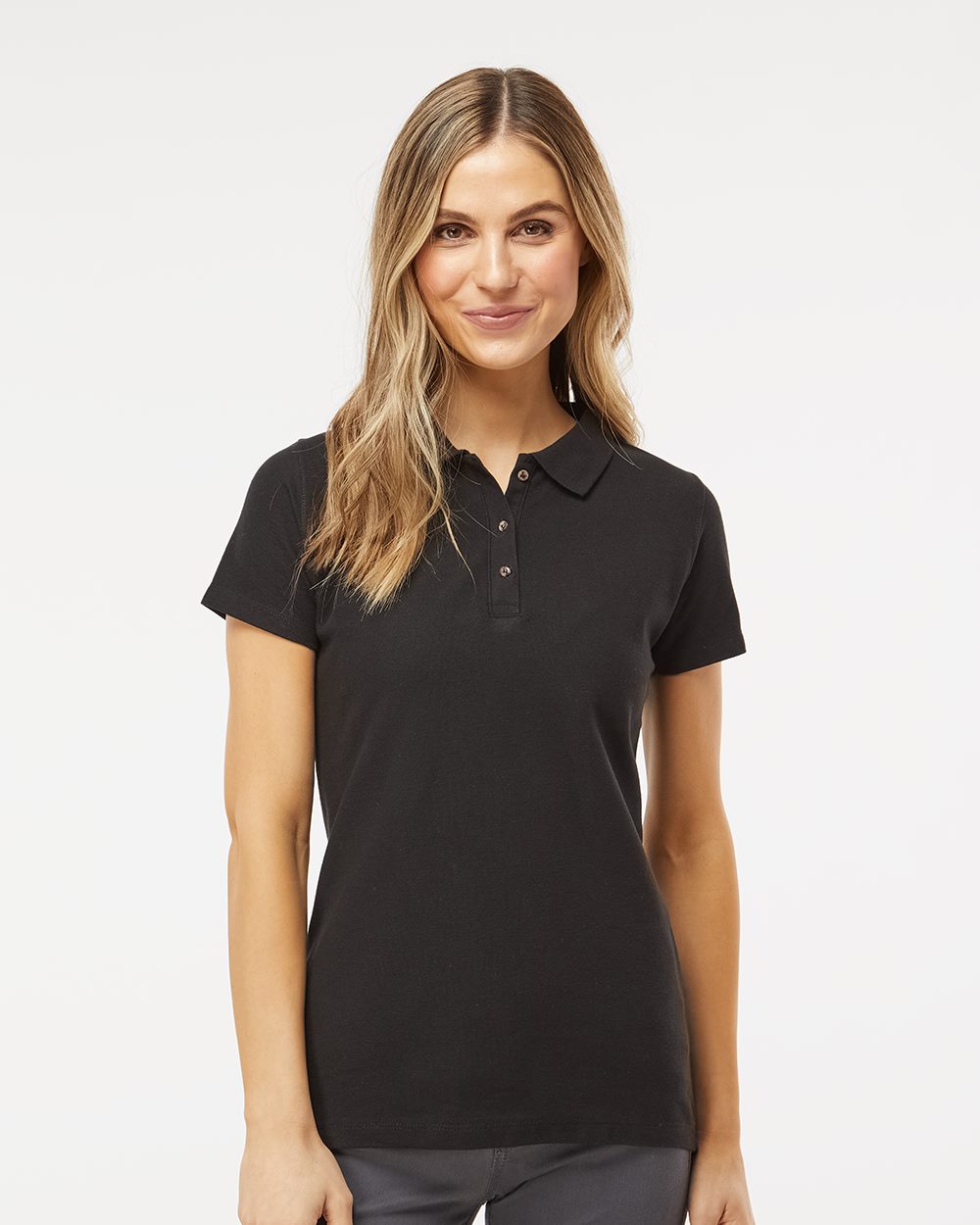 M&O Women's Ringspun Pique Polo - 7600 - 7600M