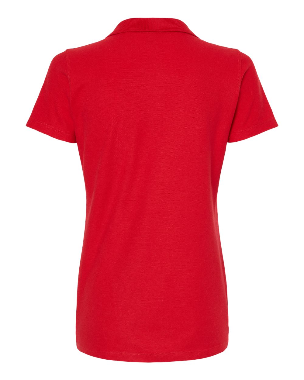 M&O Women's Ringspun Pique Polo - 7600 - 7600M Bright Red
