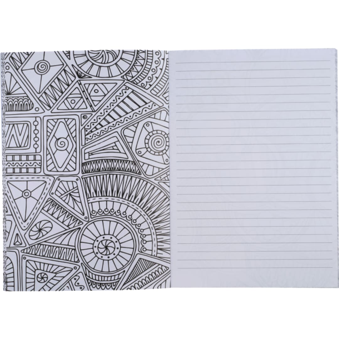 Bullet 5.5" x 8.5" Doodle Coloring Notebook - SM-3572