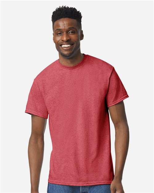 Gildan Unisex DryBlend® T-Shirt - 8000 Heather Scarlet Red