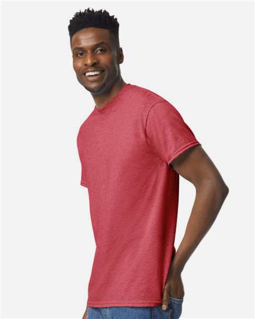 Gildan Unisex DryBlend® T-Shirt - 8000 Heather Scarlet Red
