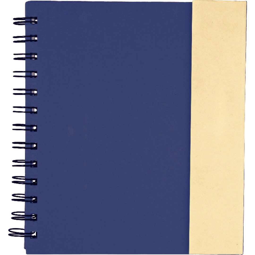 FSC® Mix 6.5" x 7" Lock-it Spiral Notebook - SM-3647 Blue
