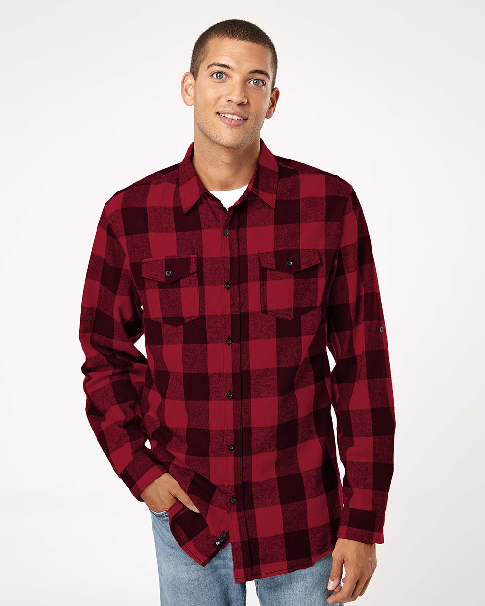 Burnside Men's Yarn-Dyed Flannel Shirt - 8210