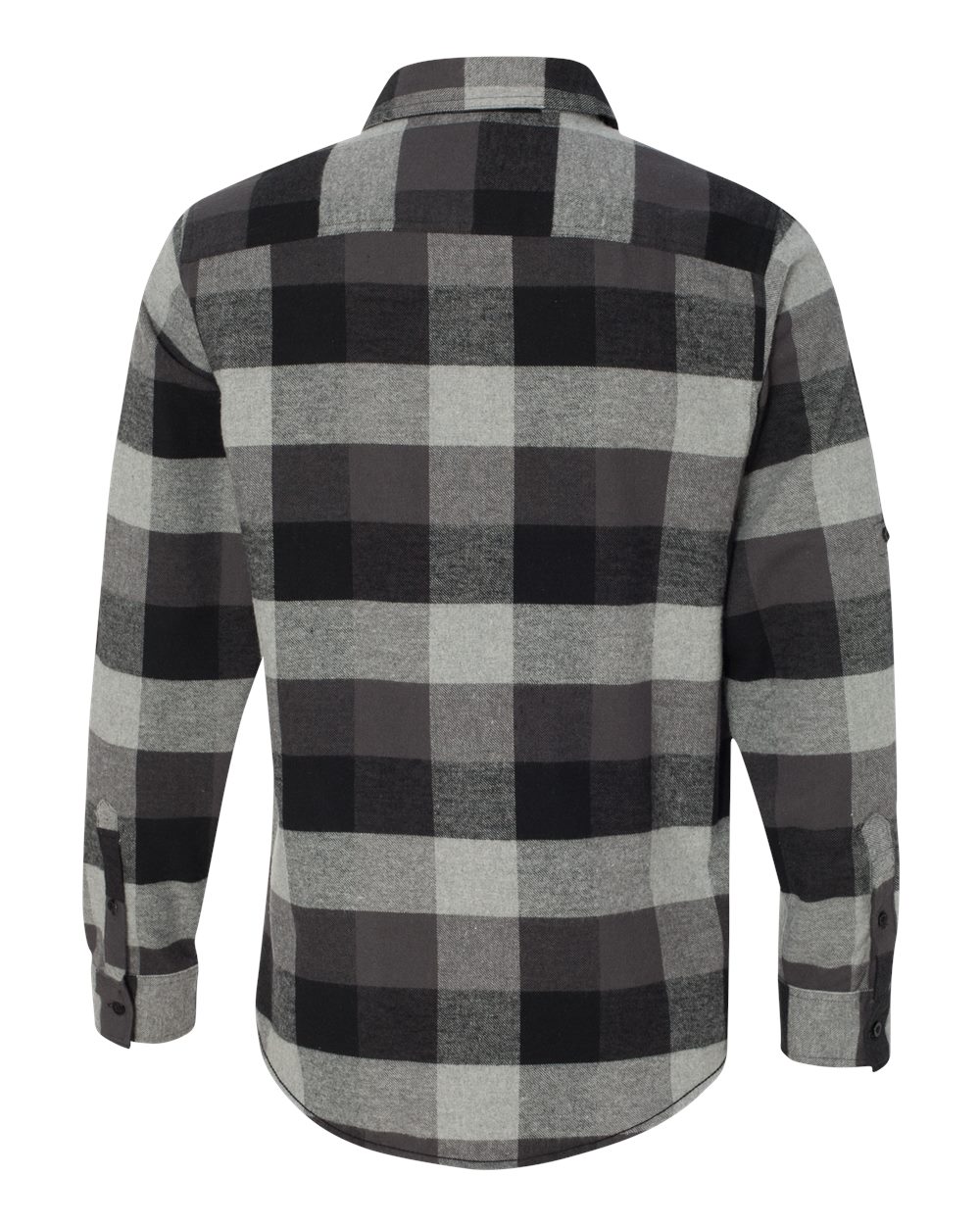 Burnside Men's Yarn-Dyed Flannel Shirt - 8210 Black- Grey