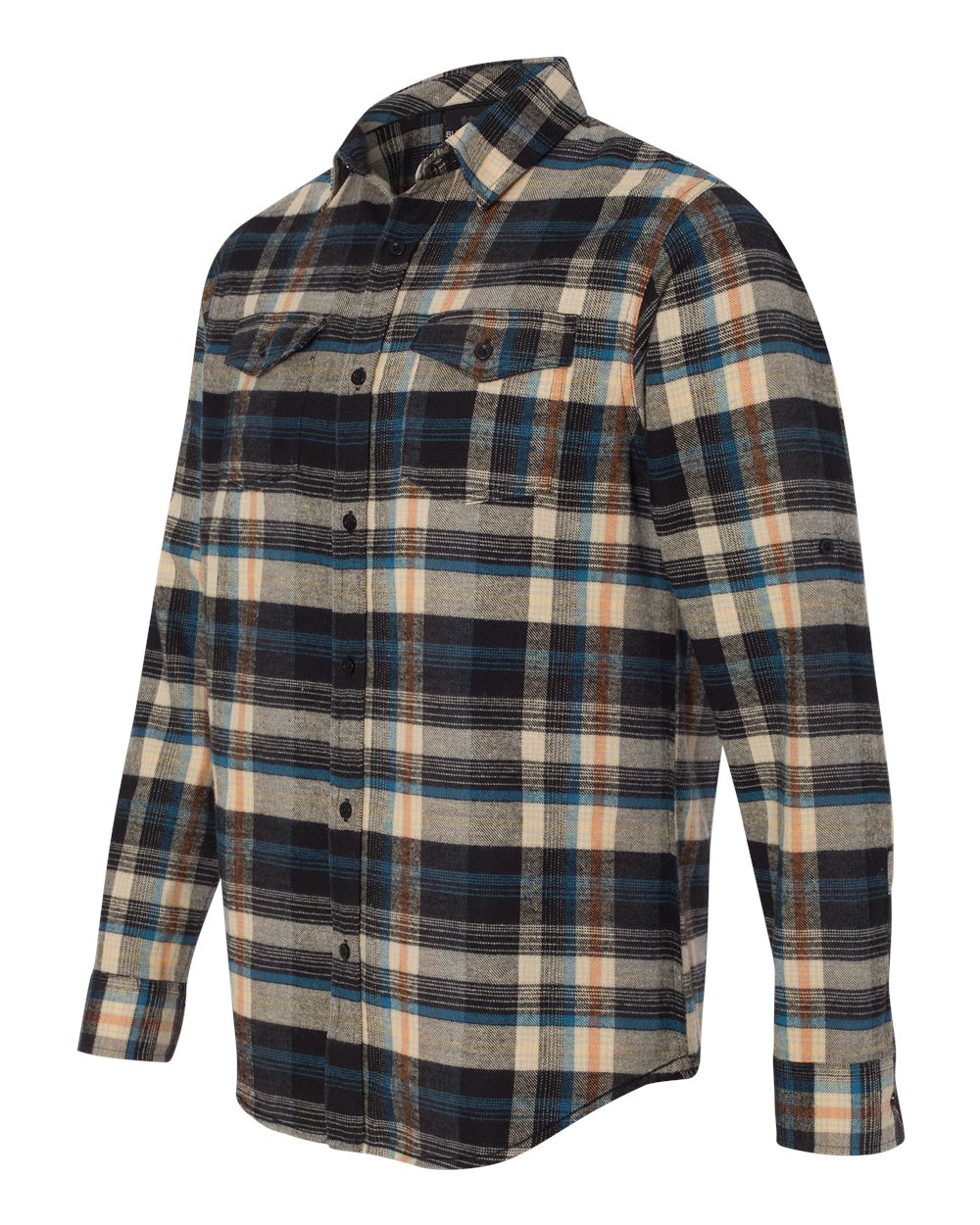 Burnside Men's Yarn-Dyed Flannel Shirt - 8210 Dark Khaki