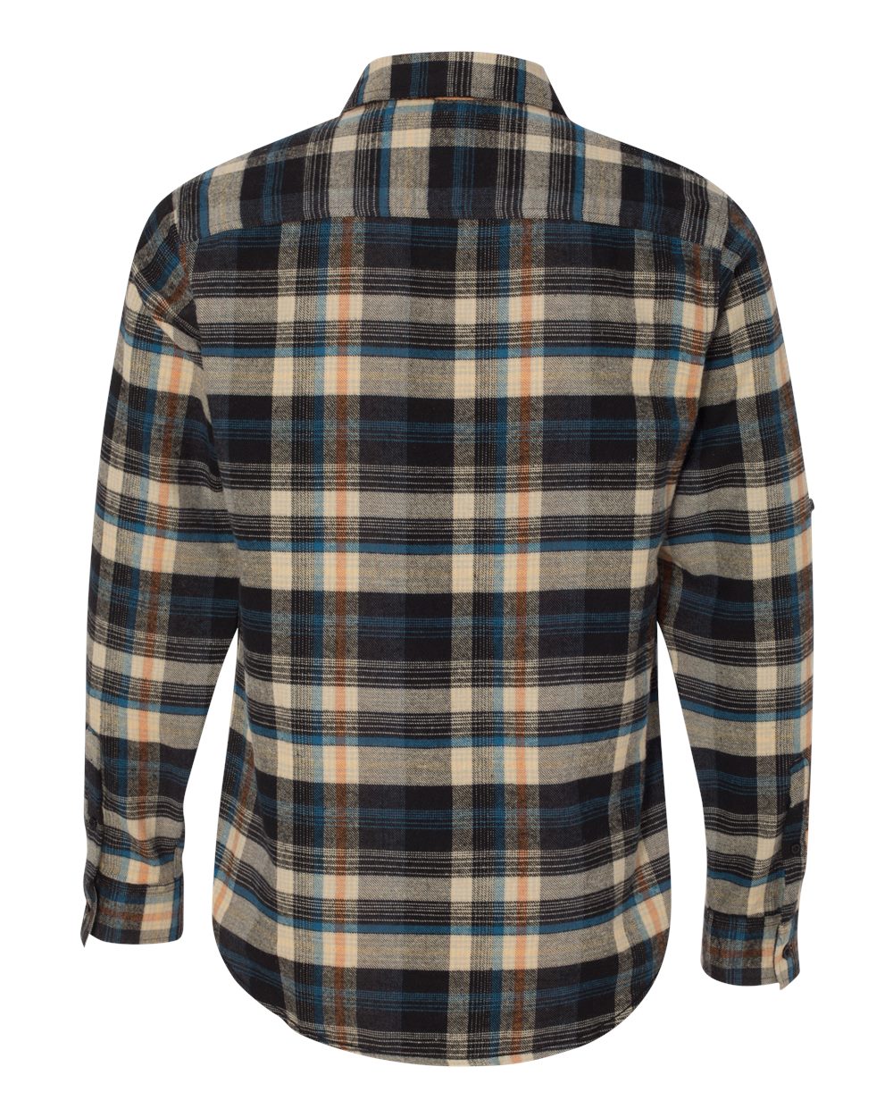 Burnside Men's Yarn-Dyed Flannel Shirt - 8210 Dark Khaki