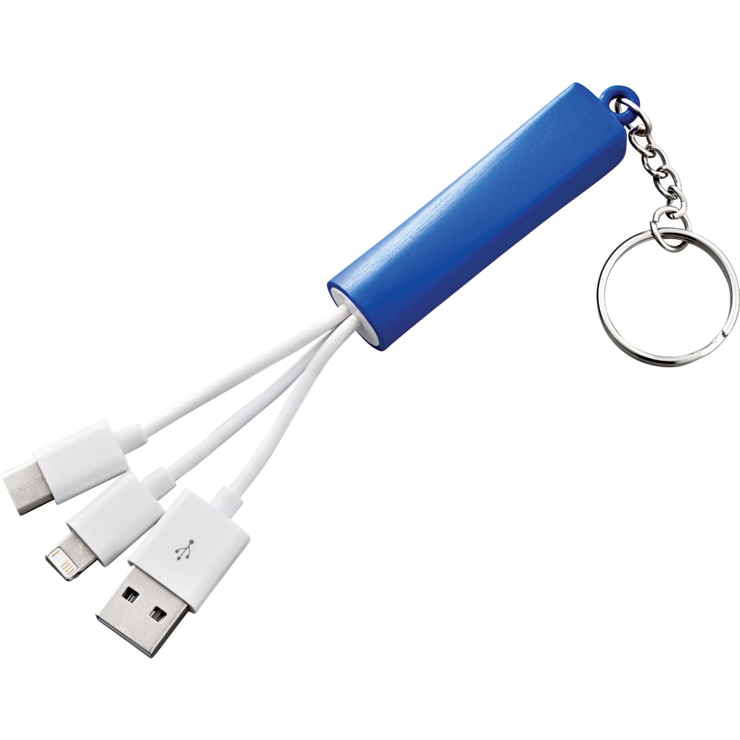 Route Light Up Logo 3-in-1 Cable - SM-3727 Blue