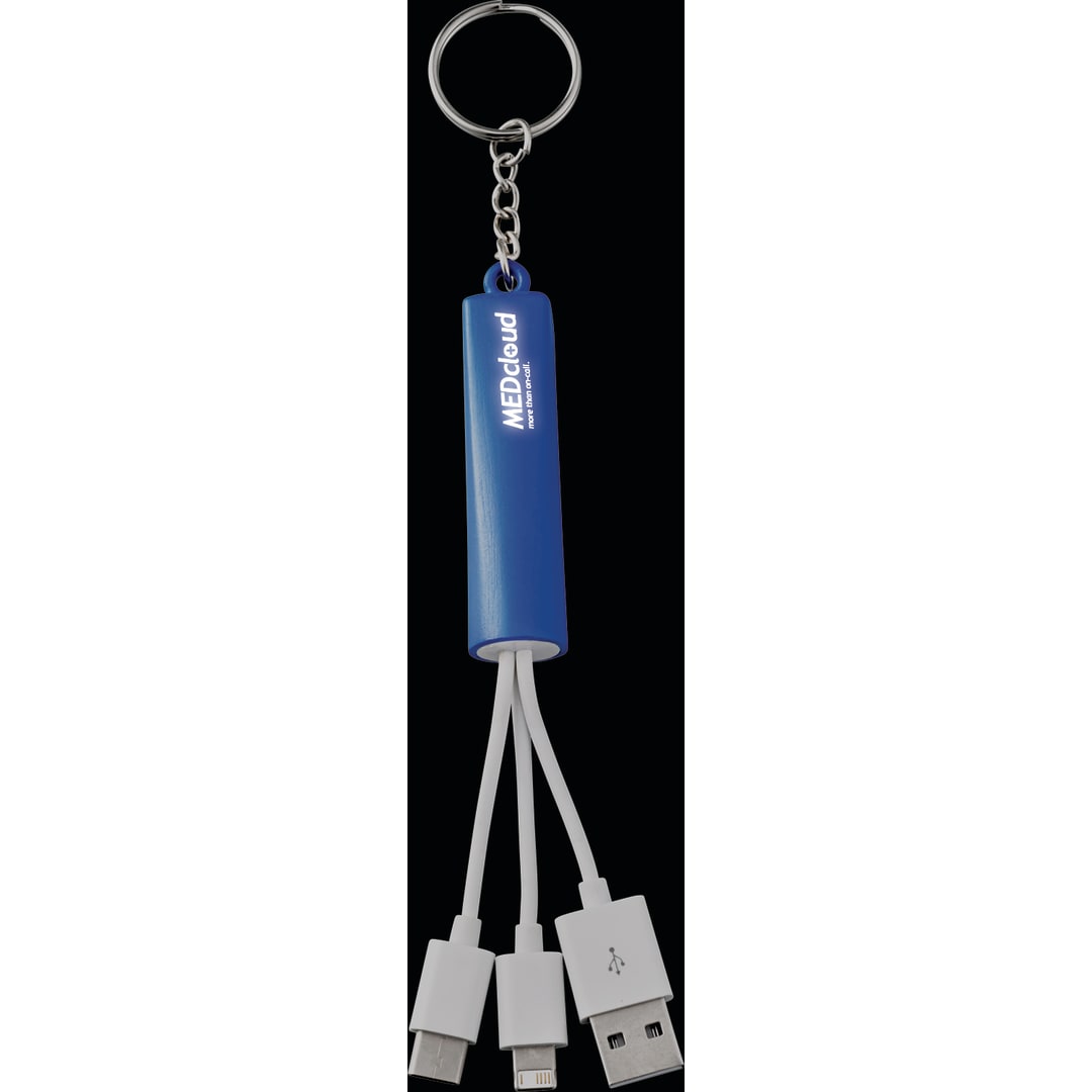 Route Light Up Logo 3-in-1 Cable - SM-3727 Blue