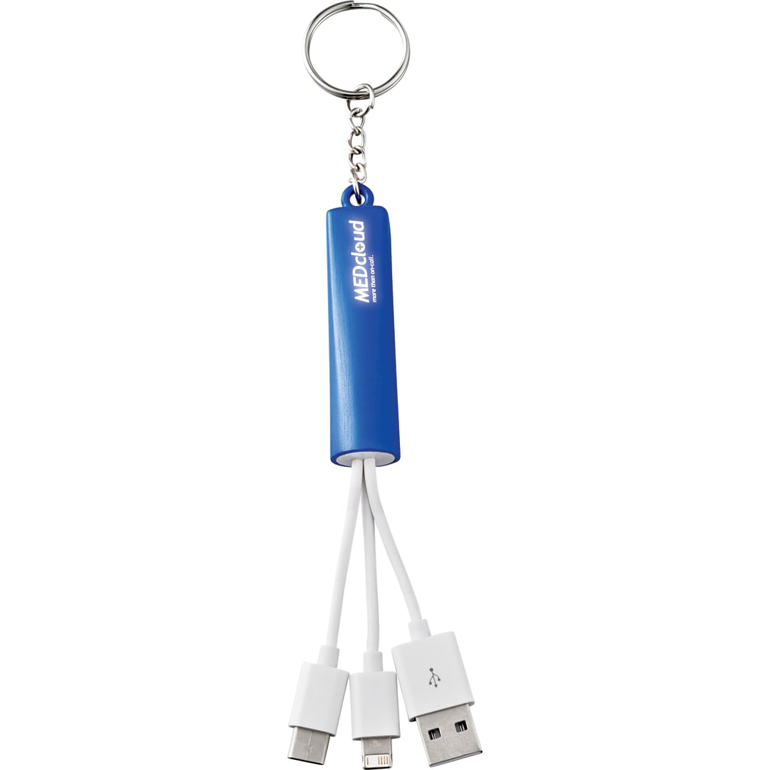 Route Light Up Logo 3-in-1 Cable - SM-3727 Blue