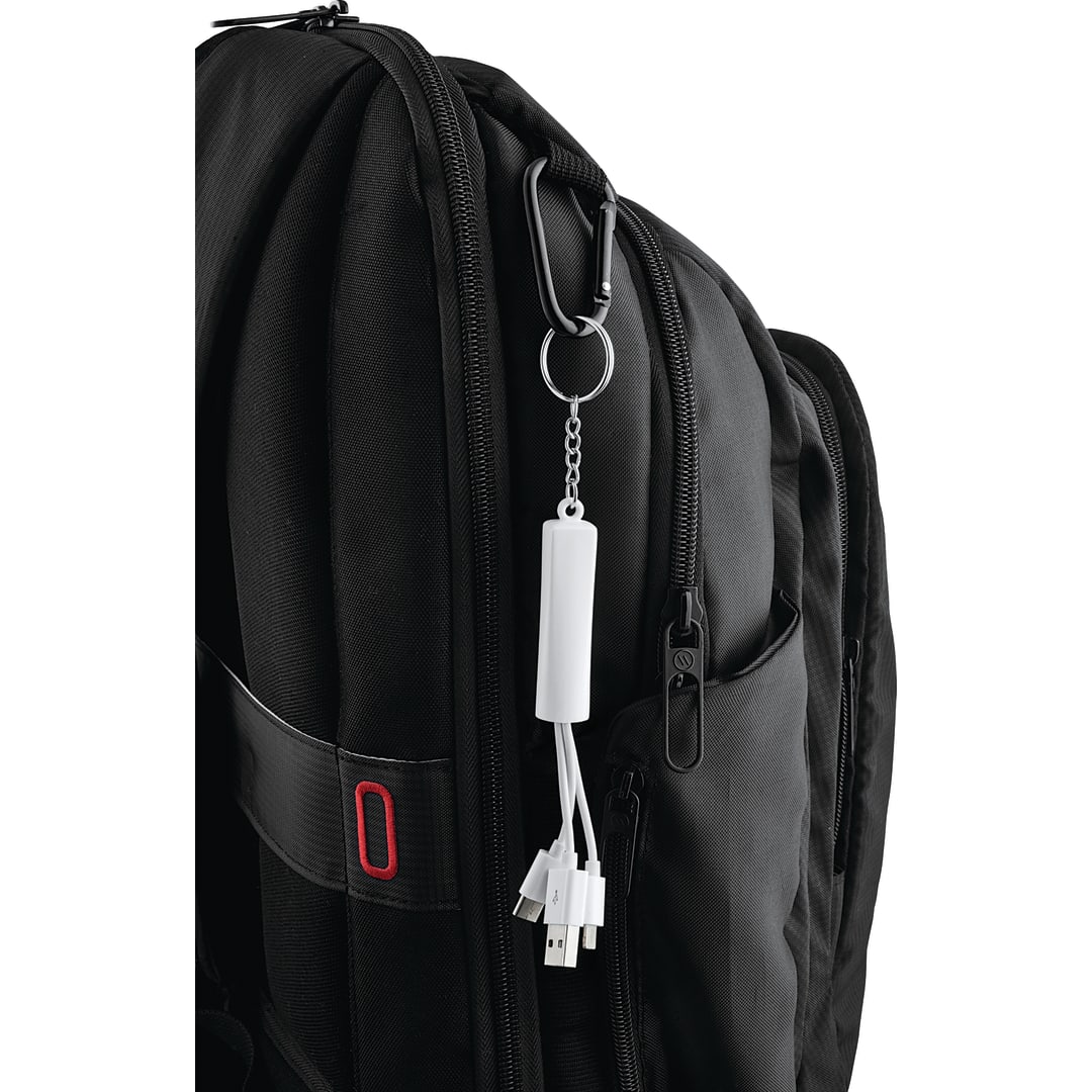 Route Light Up Logo 3-in-1 Cable - SM-3727 White