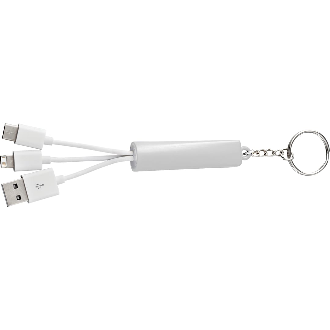 Route Light Up Logo 3-in-1 Cable - SM-3727 White