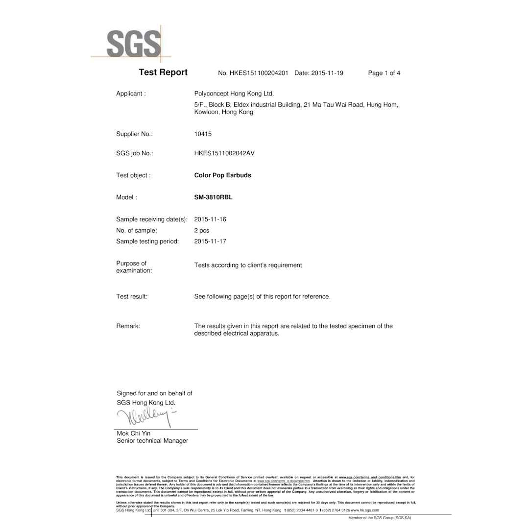 Color Pop Earbuds - SM-3810 Blue