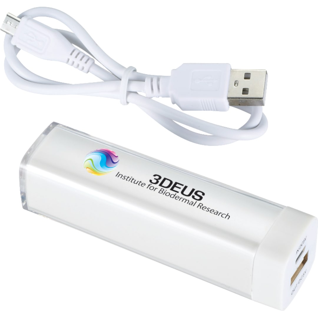 Flash 2,200 mAh Power Bank - SM-3909 White