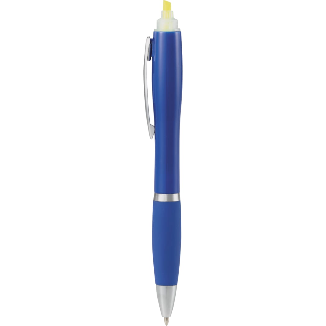 Nash Ballpoint Pen-Highlighter - SM-4303 Blue