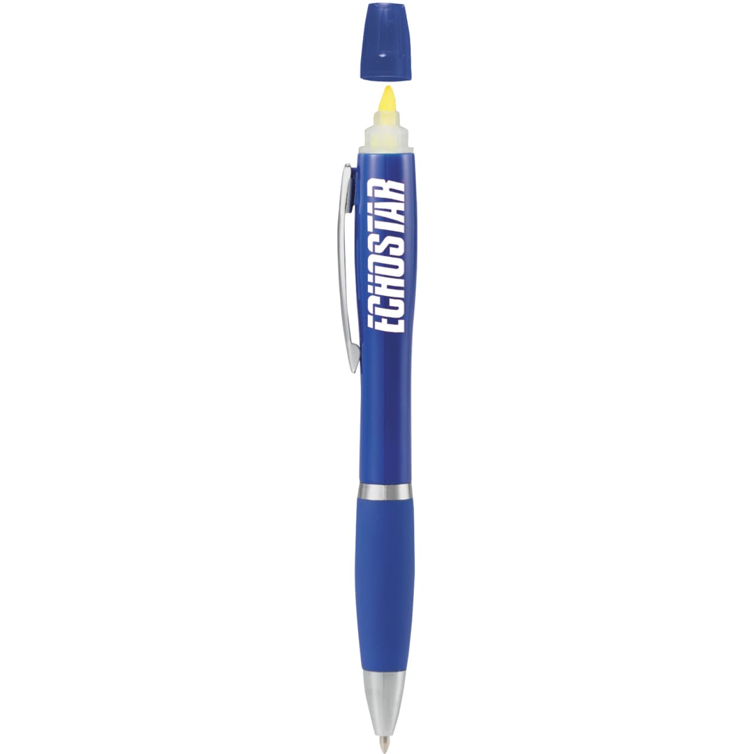 Nash Ballpoint Pen-Highlighter - SM-4303 Blue