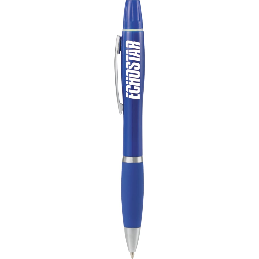 Nash Ballpoint Pen-Highlighter - SM-4303 Blue