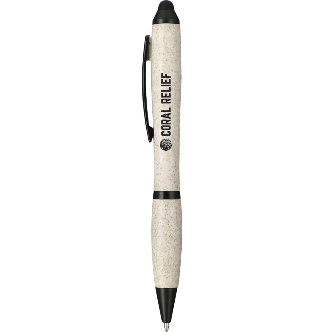 Nash Wheat Straw Ballpoint Stylus Pen - SM-4451 Tan