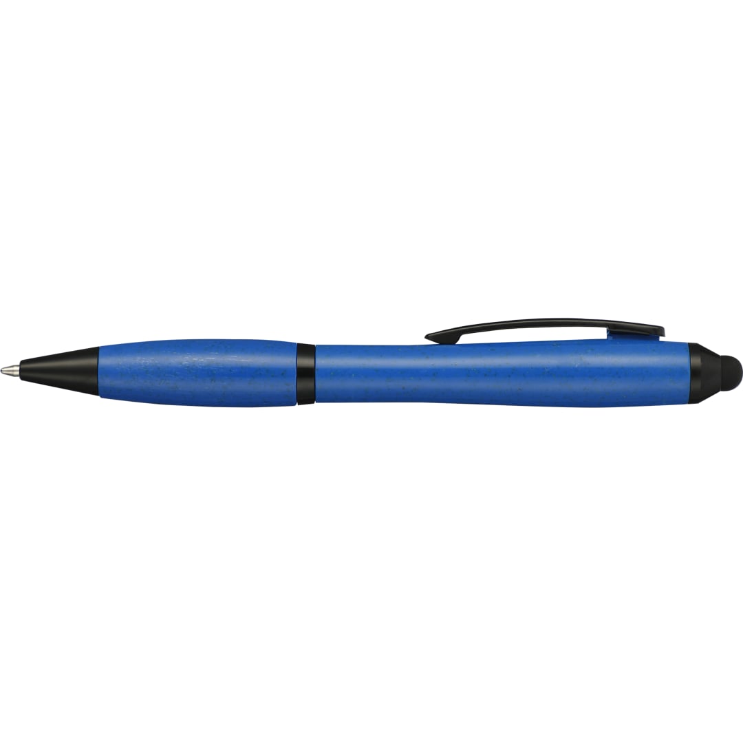 Nash Wheat Straw Ballpoint Stylus Pen - SM-4451 Blue