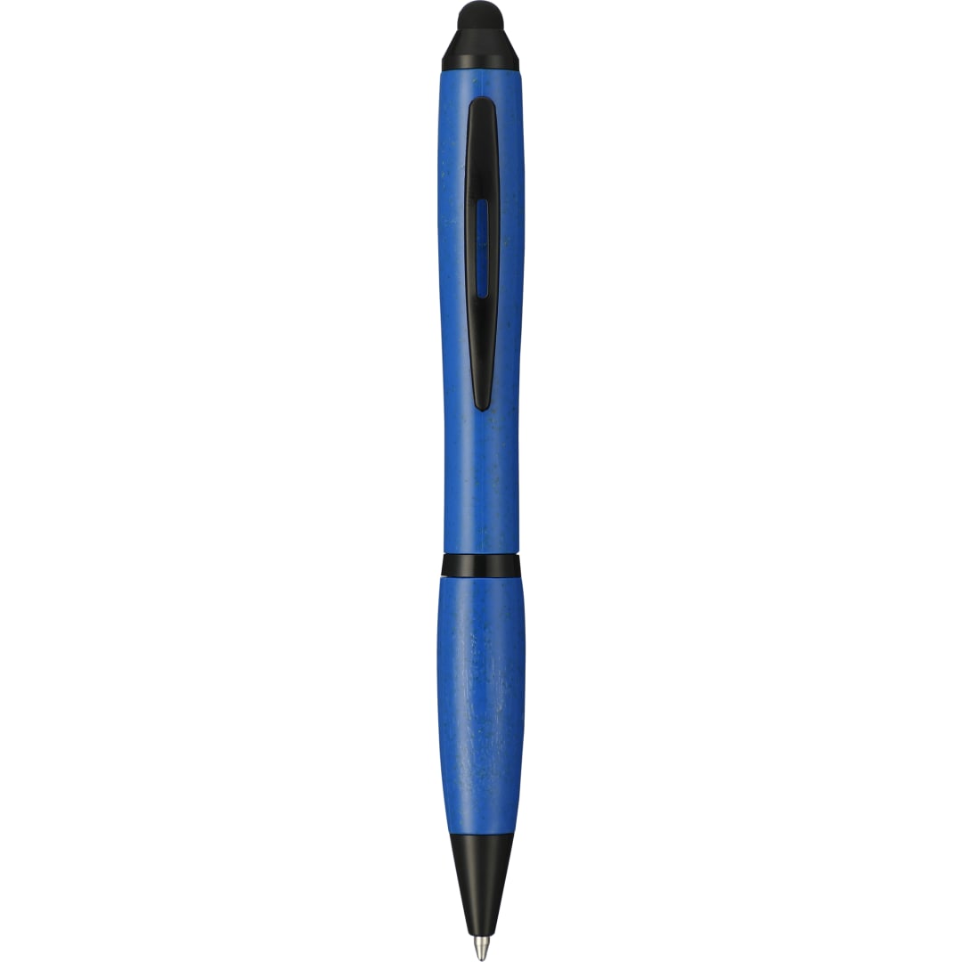 Nash Wheat Straw Ballpoint Stylus Pen - SM-4451 Blue