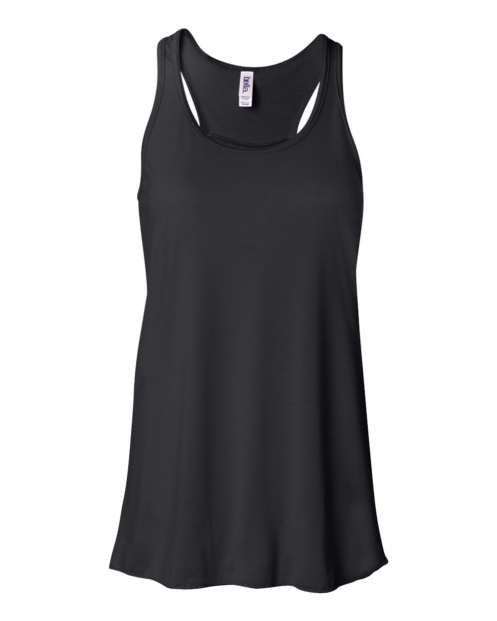 BELLA + CANVAS Women's Flowy Racerback Tank - 8800 - 8800BL Black
