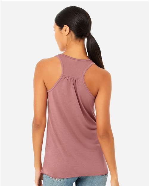 BELLA + CANVAS Women's Flowy Racerback Tank - 8800 - 8800BL Mauve