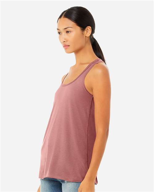BELLA + CANVAS Women's Flowy Racerback Tank - 8800 - 8800BL Mauve