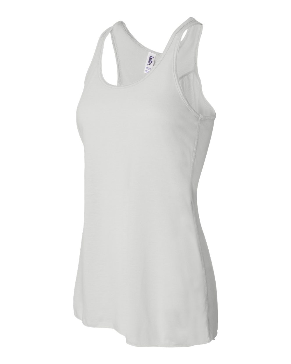 BELLA + CANVAS Women's Flowy Racerback Tank - 8800 - 8800BL White