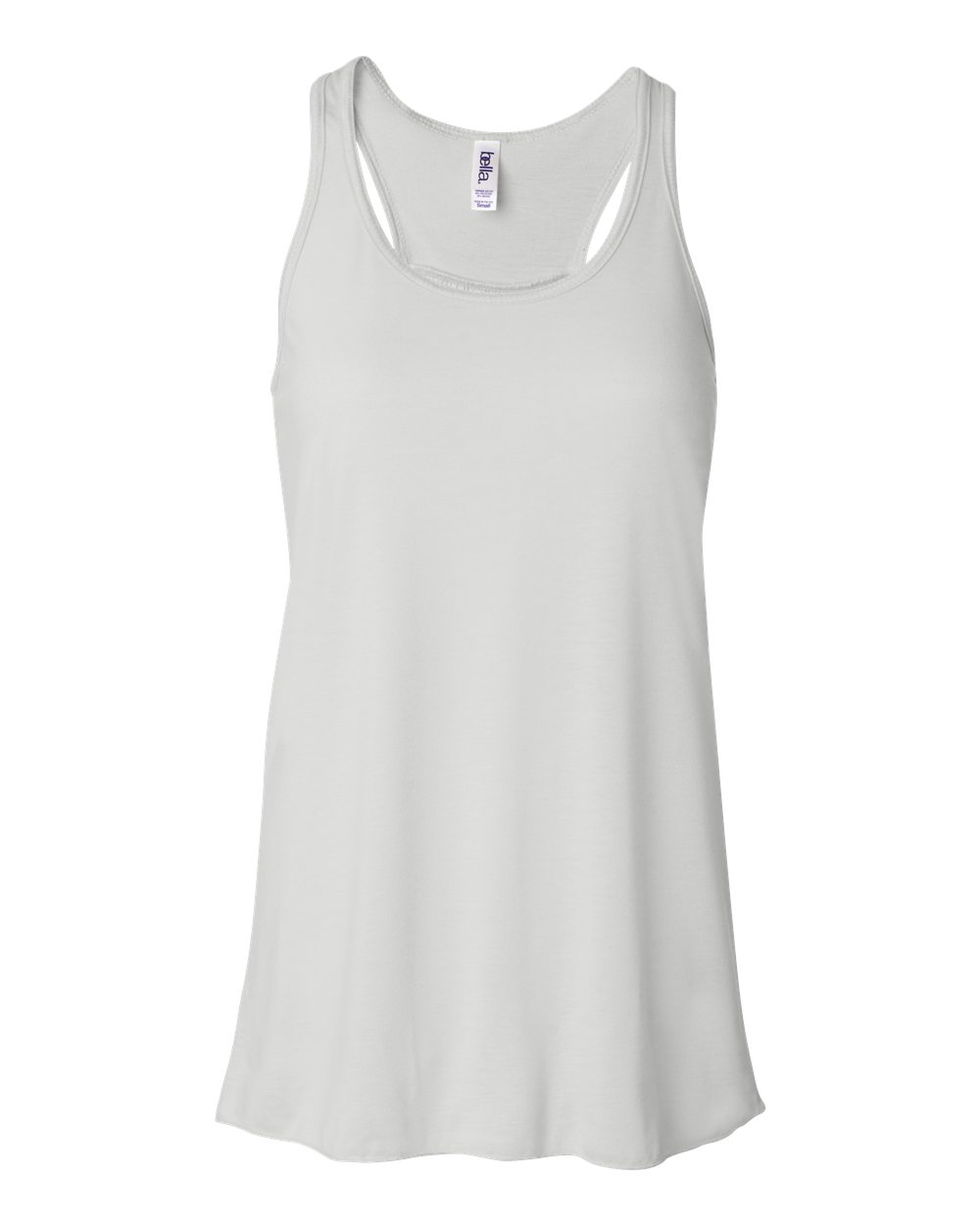 BELLA + CANVAS Women's Flowy Racerback Tank - 8800 - 8800BL White
