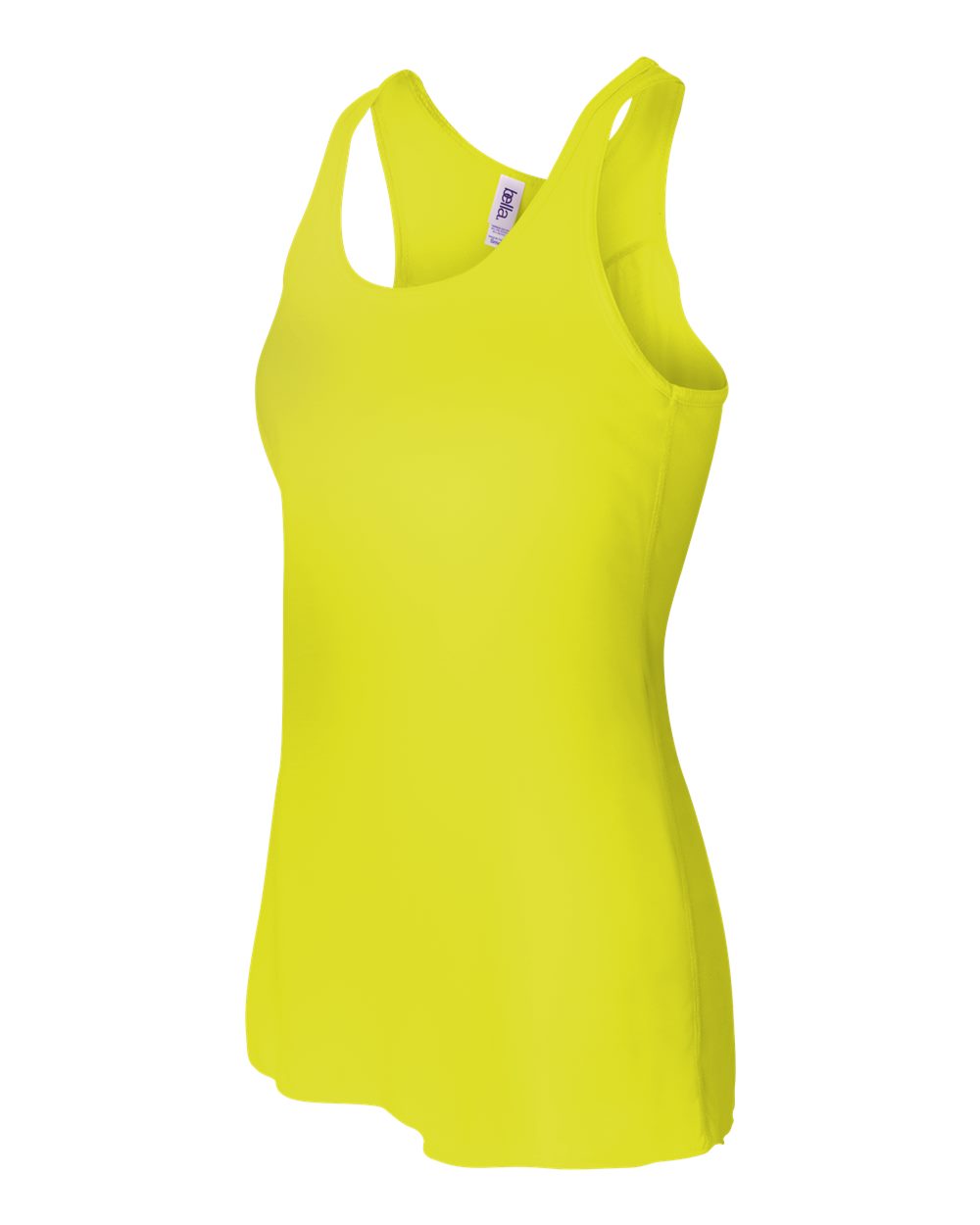 BELLA + CANVAS Women's Flowy Racerback Tank - 8800 - 8800BL Neon Yellow