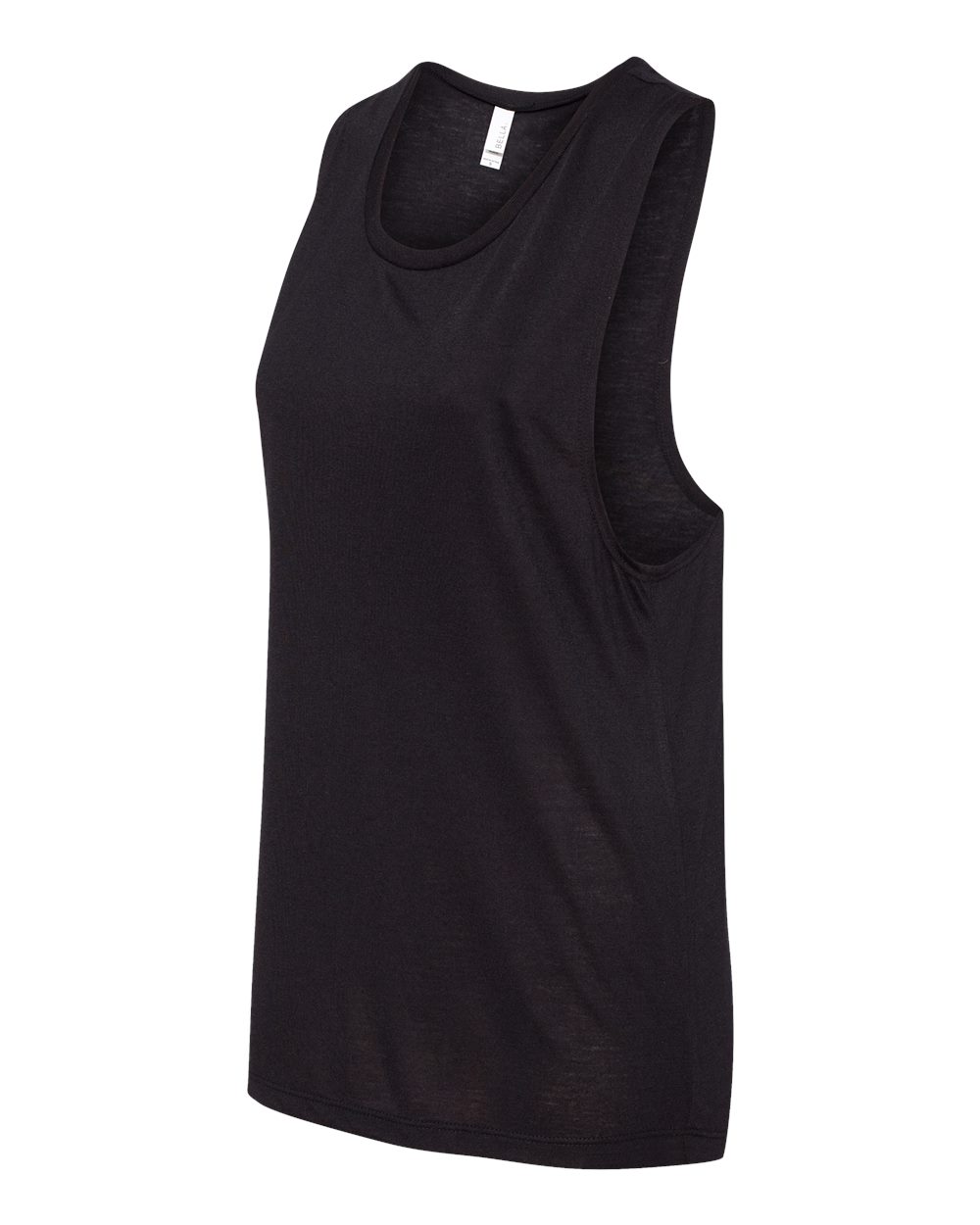BELLA + CANVAS Women's Flowy Scoop Muscle Tank - 8803 Black