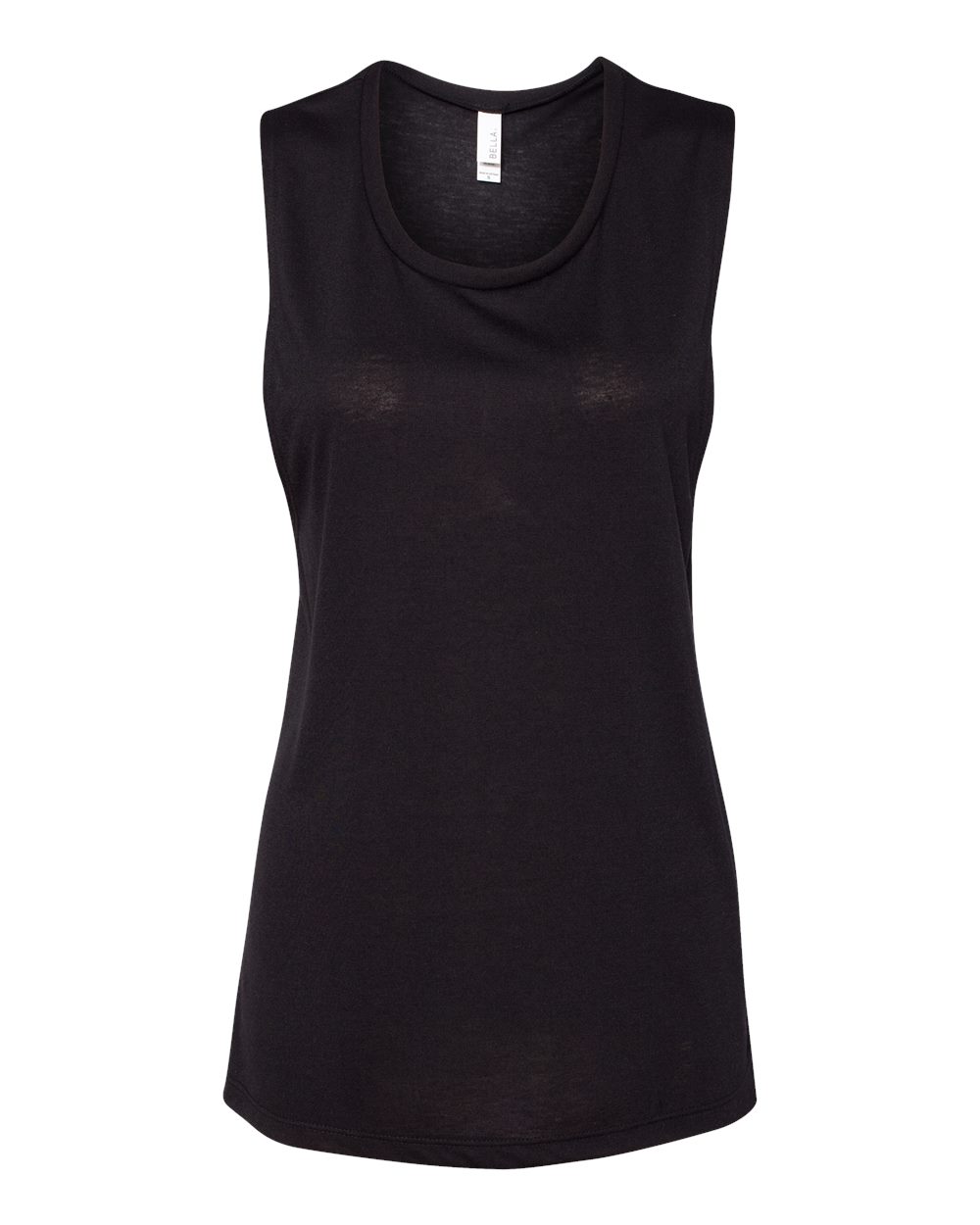 BELLA + CANVAS Women's Flowy Scoop Muscle Tank - 8803 Black