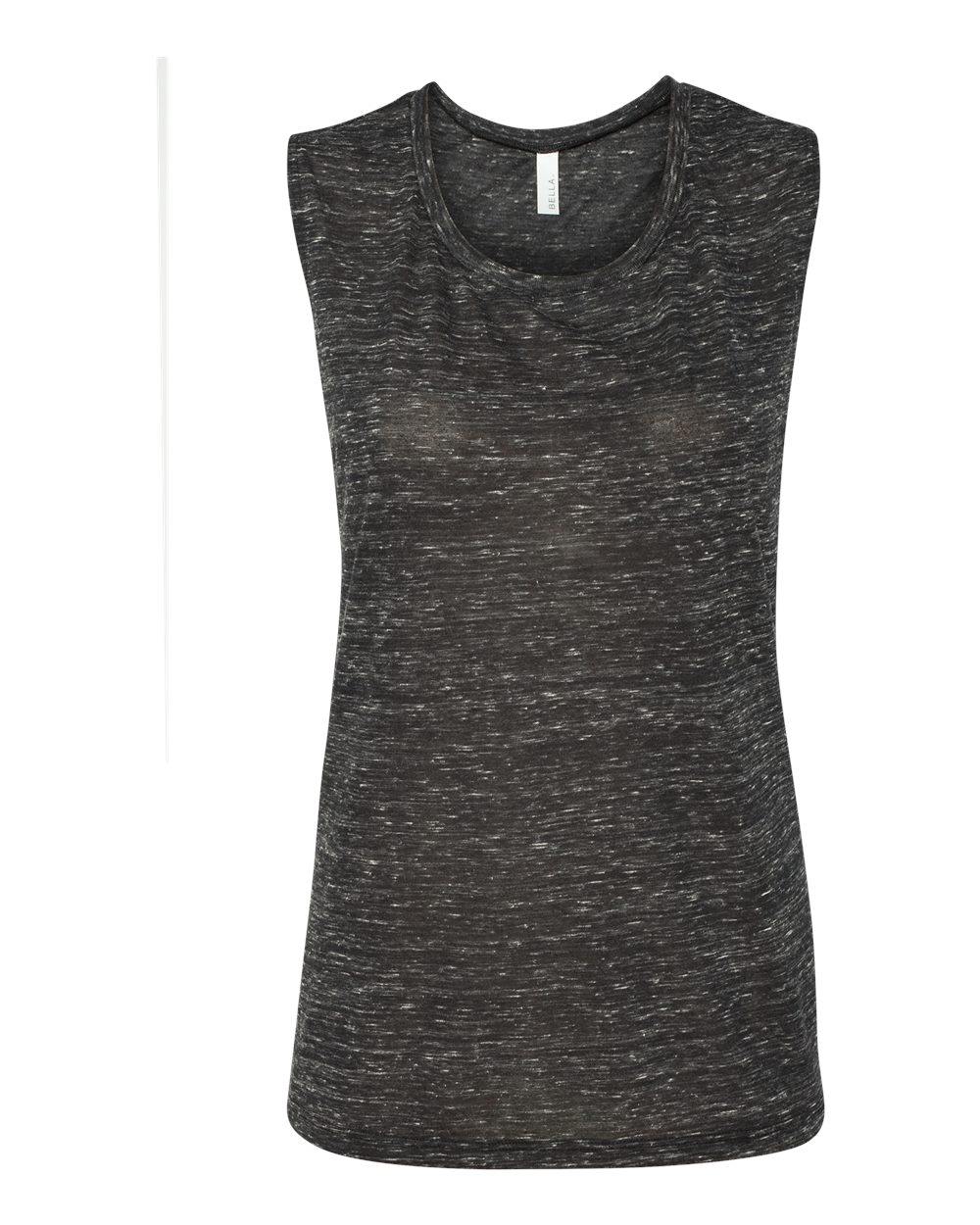 BELLA + CANVAS Women's Flowy Scoop Muscle Tank - 8803 Black Marble