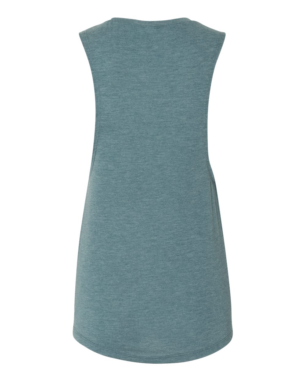 BELLA + CANVAS Women's Flowy Scoop Muscle Tank - 8803 Heather Deep Teal