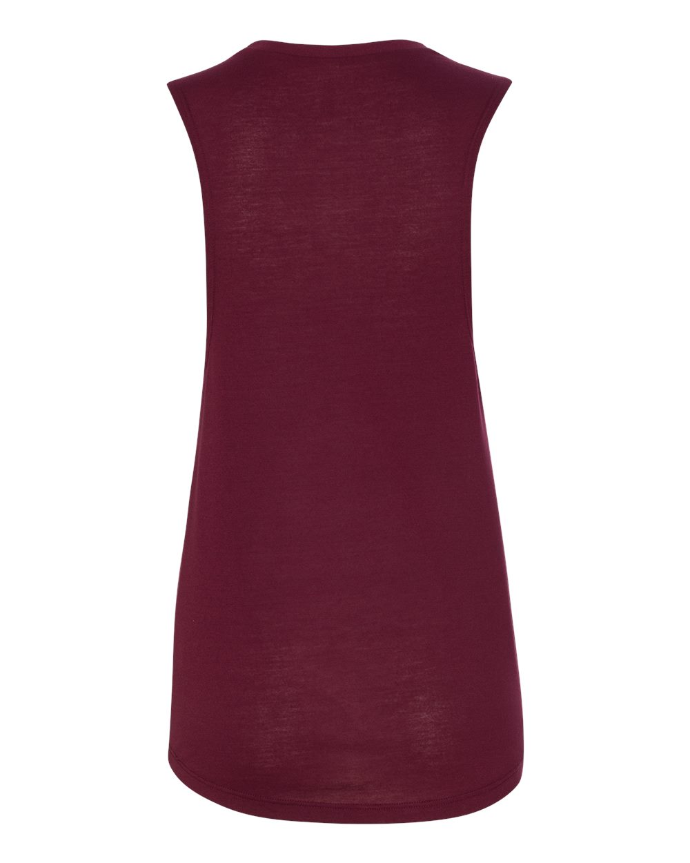 BELLA + CANVAS Women's Flowy Scoop Muscle Tank - 8803 Maroon