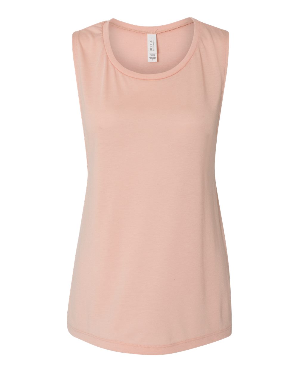 BELLA + CANVAS Women's Flowy Scoop Muscle Tank - 8803 Peach