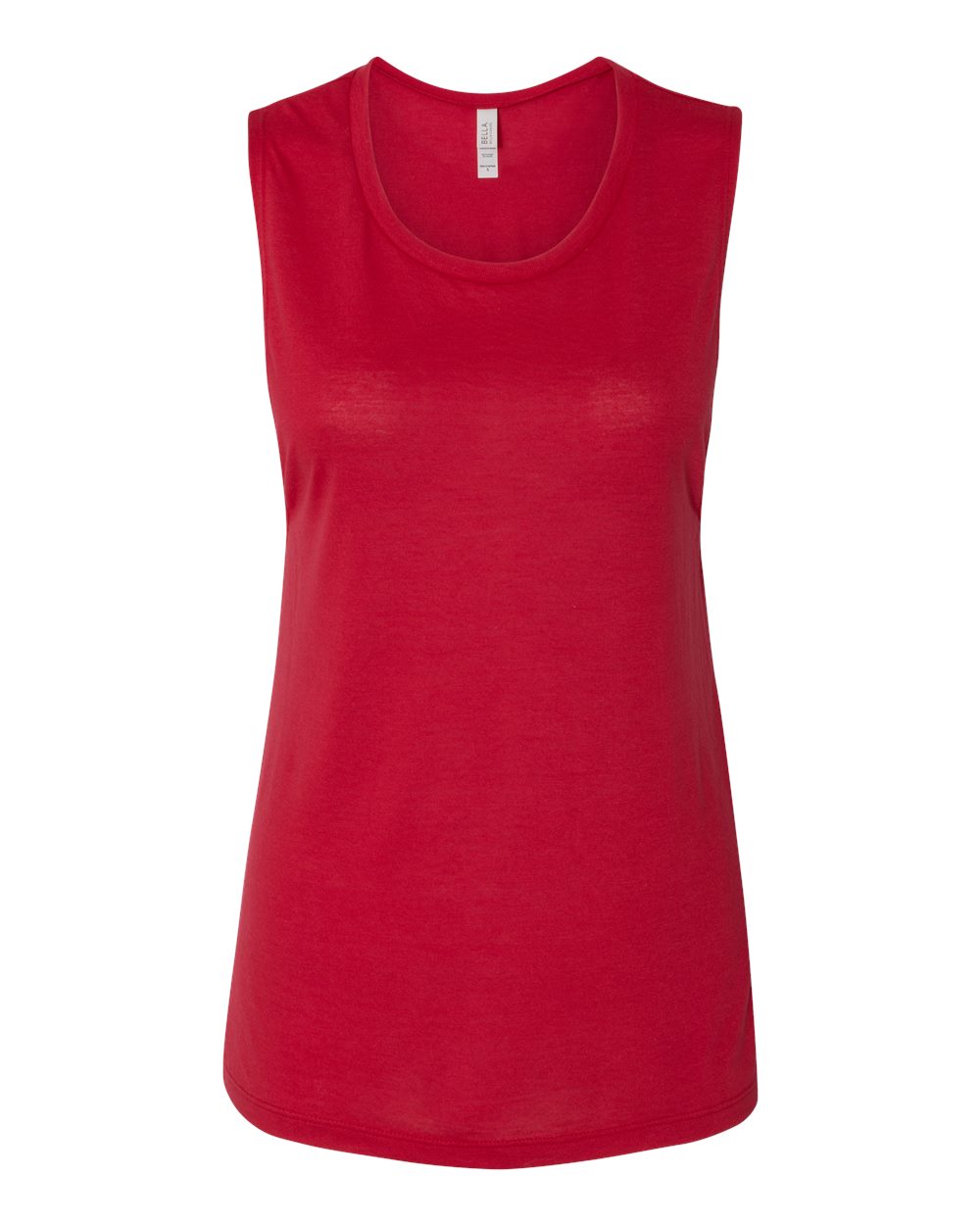 BELLA + CANVAS Women's Flowy Scoop Muscle Tank - 8803 Red