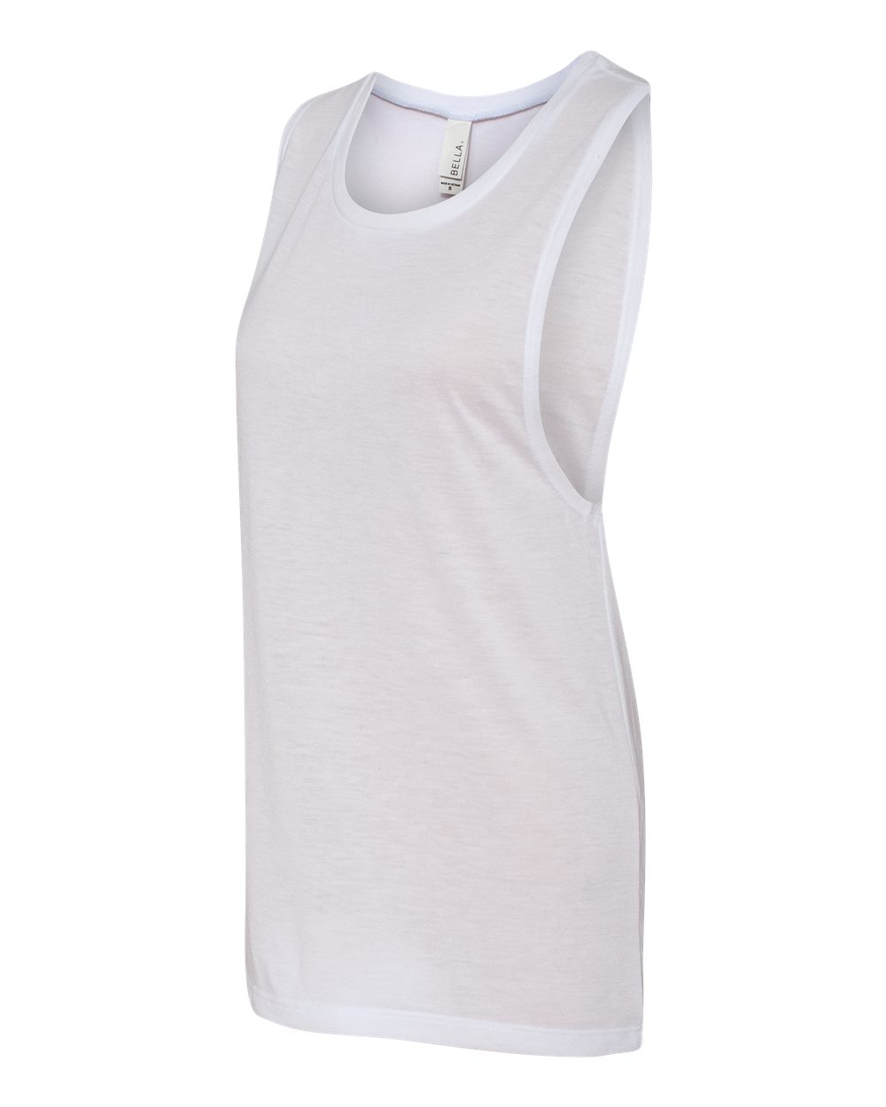BELLA + CANVAS Women's Flowy Scoop Muscle Tank - 8803 White