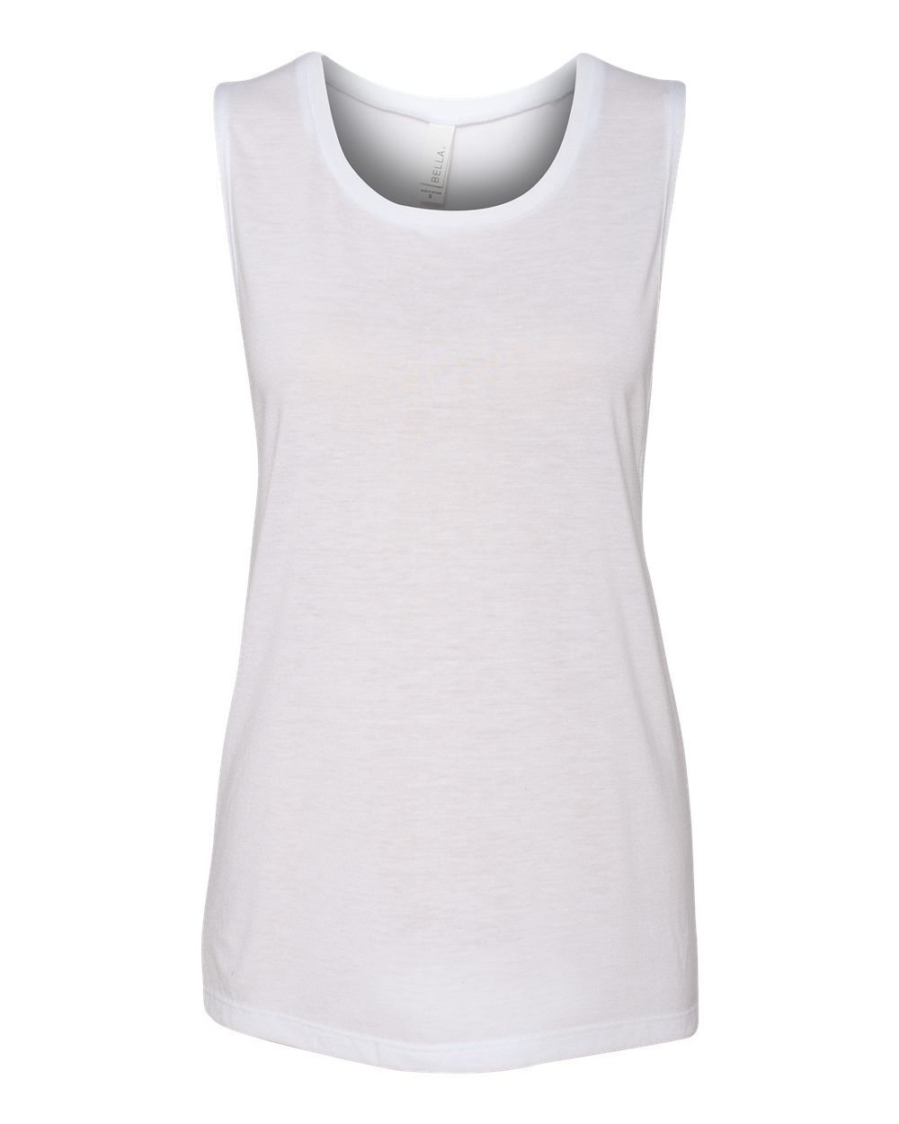 BELLA + CANVAS Women's Flowy Scoop Muscle Tank - 8803 White