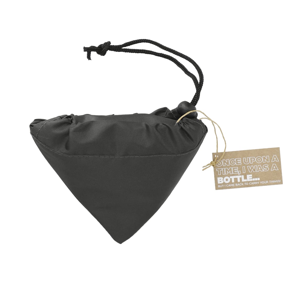 Bungalow RPET Foldable Shopper Tote - SM-5715 Black