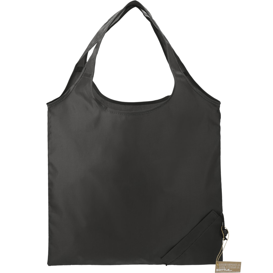 Bungalow RPET Foldable Shopper Tote - SM-5715 Black