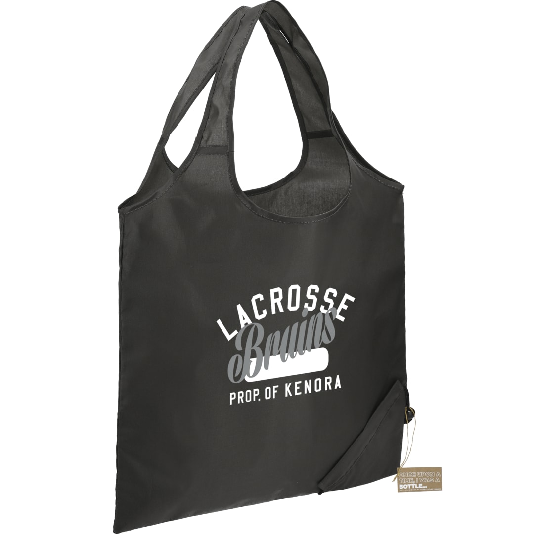 Bungalow RPET Foldable Shopper Tote - SM-5715 Black