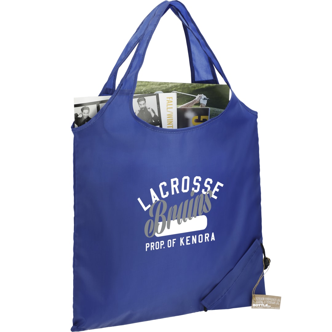 Bungalow RPET Foldable Shopper Tote - SM-5715 Blue