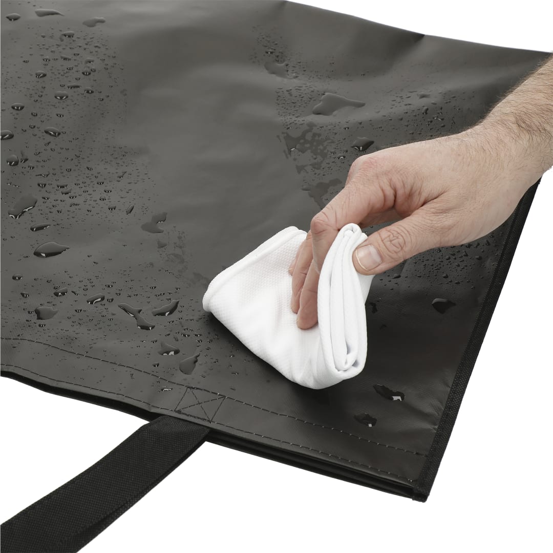 Double Laminated Wipeable Jumbo Tote - SM-5726 Black