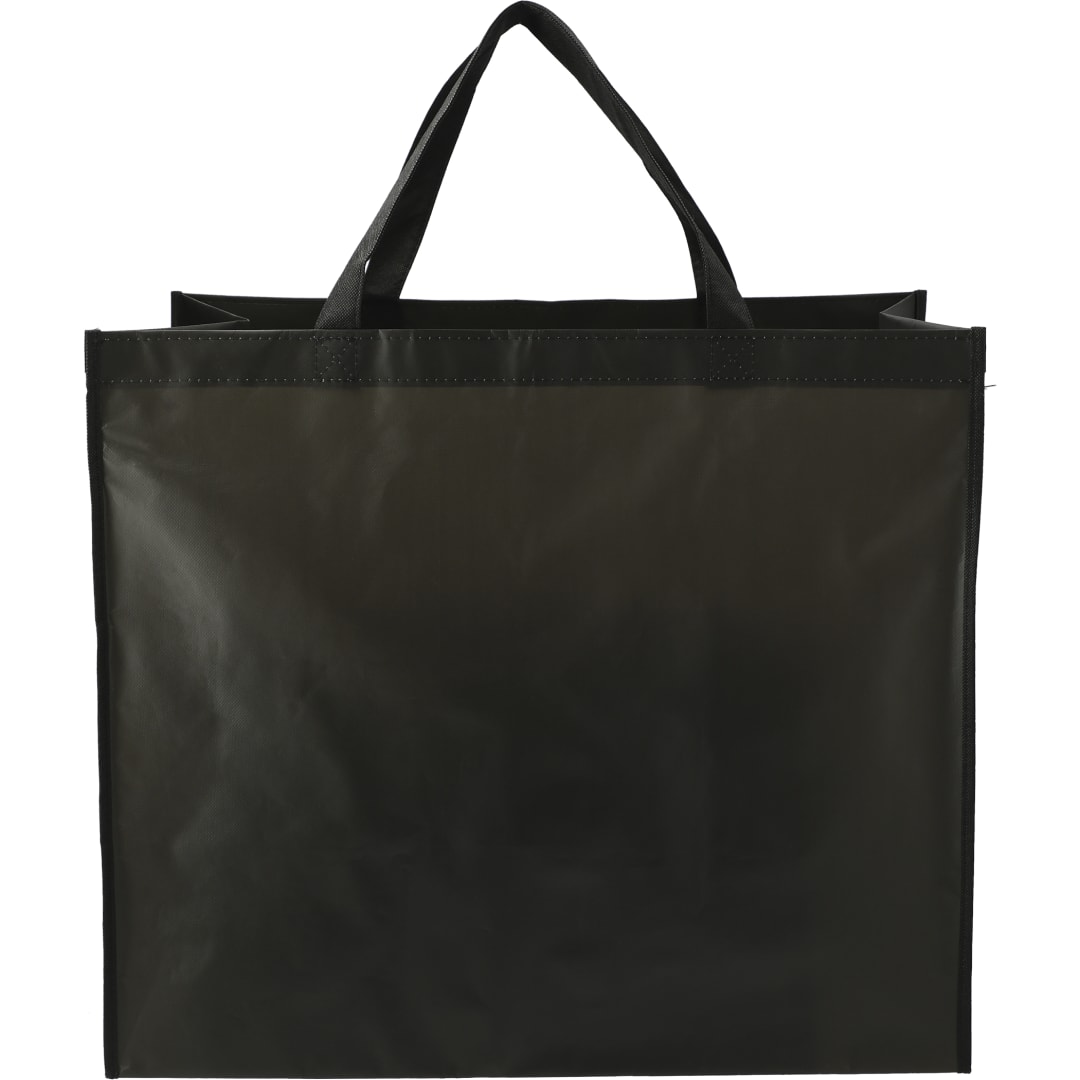Double Laminated Wipeable Jumbo Tote - SM-5726 Black
