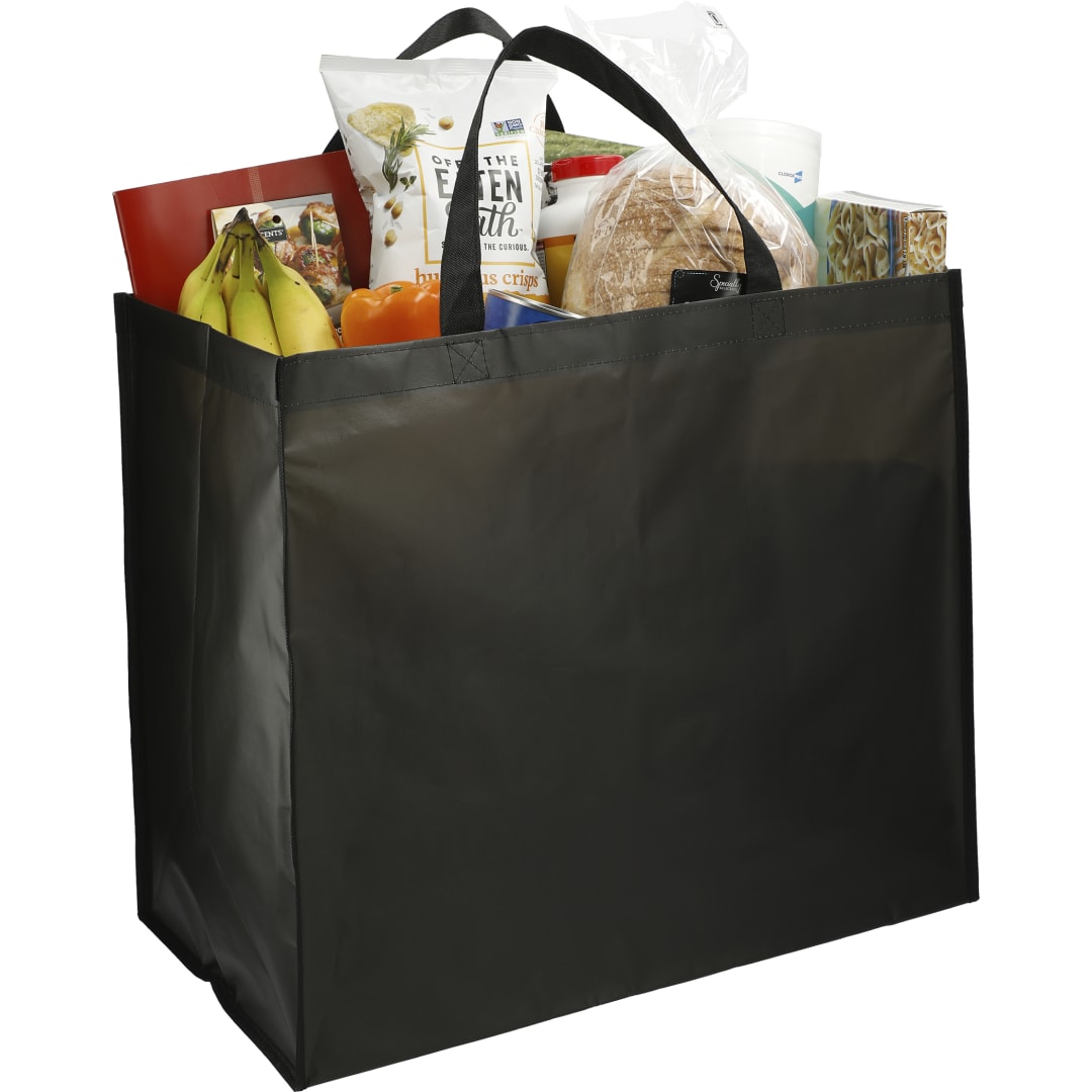 Double Laminated Wipeable Jumbo Tote - SM-5726 Black
