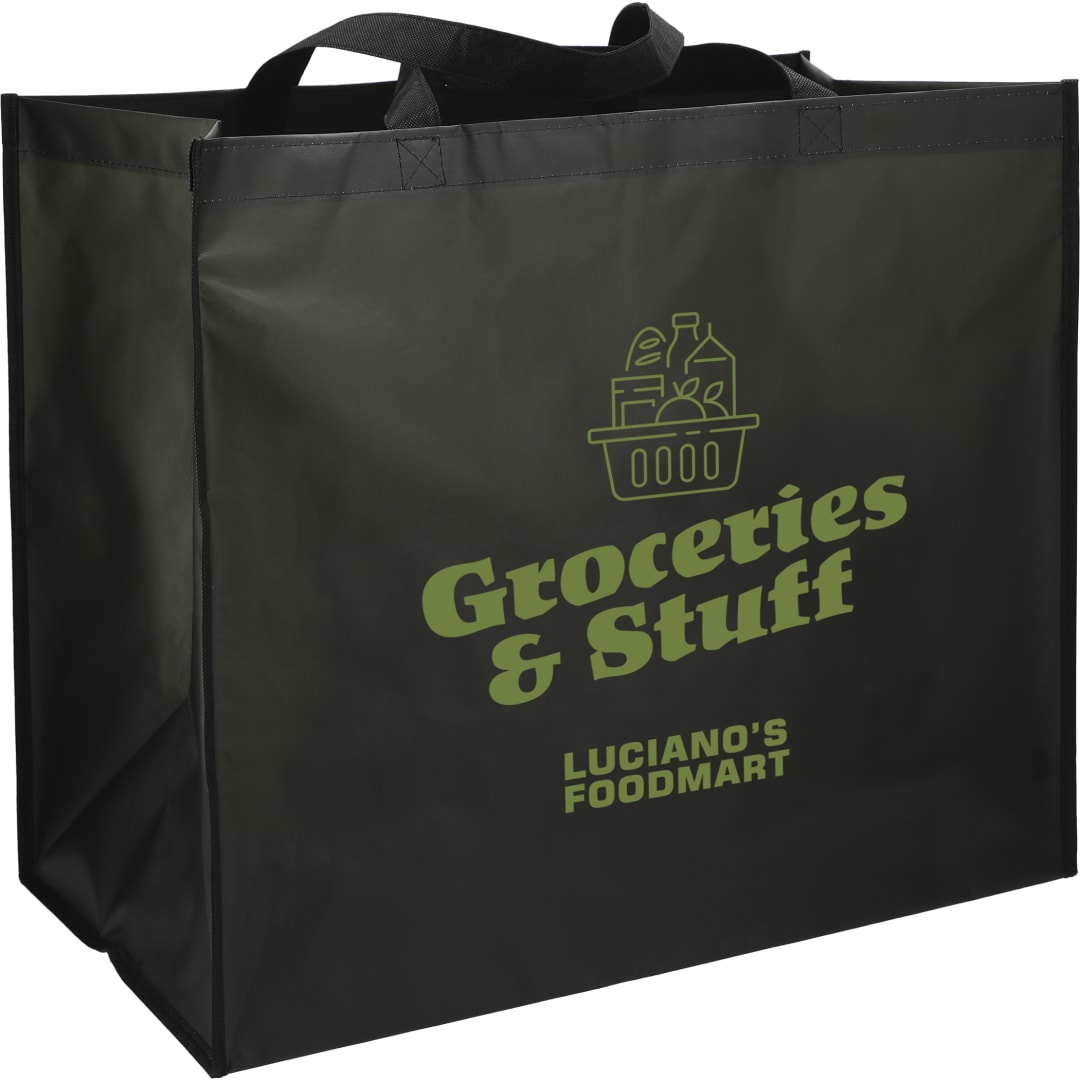 Double Laminated Wipeable Jumbo Tote - SM-5726 Black